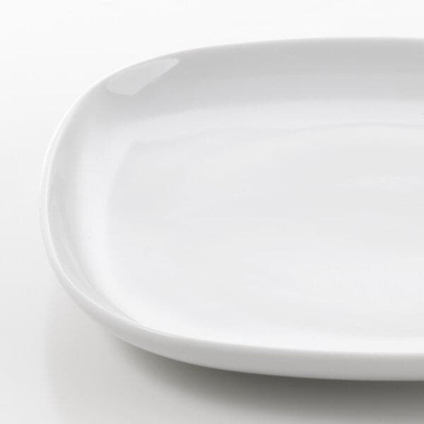 Ikea VÄRDERA - Side plate, white, 18x18 cm