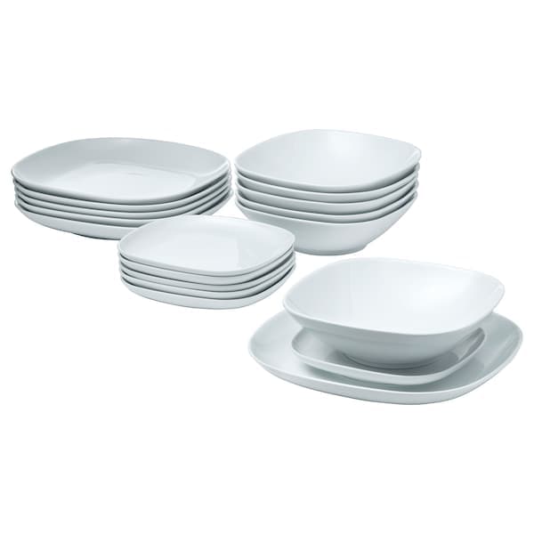 VÄRDERA - 18-piece service, white