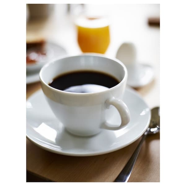 VÄRDERA - Coffee cup and saucer, white, 20 cl - Premium Coffee from Ikea - Just €5.99! Shop now at Maltashopper.com