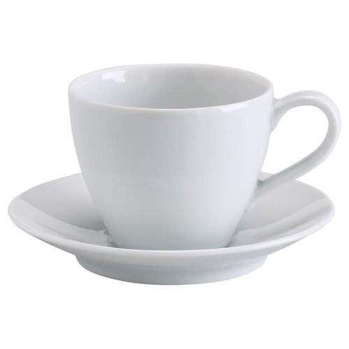 VÄRDERA - Coffee cup and saucer, white, 20 cl