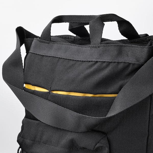VÄRLDENS - Travel tote bag, black, 28x12x44 cm/16 l - best price from Maltashopper.com 90487916