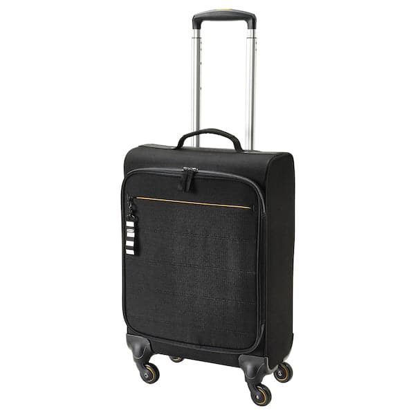 VÄRLDENS - Cabin bag on wheels, black, 34x20x54 cm/30 l - best price from Maltashopper.com 40519910