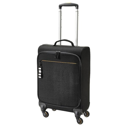 VÄRLDENS - Cabin bag on wheels, black, 34x20x54 cm/30 l