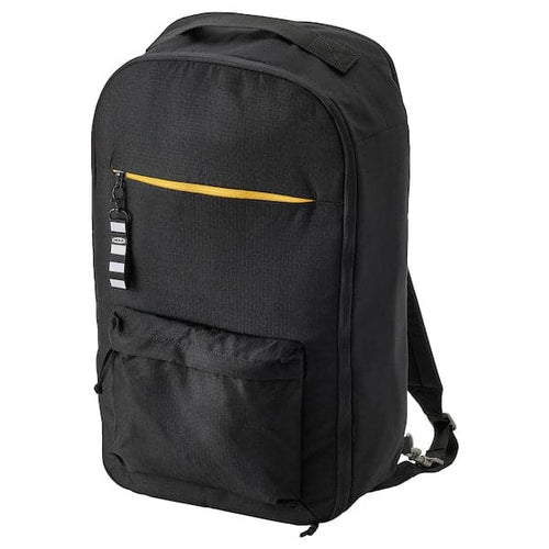 VÄRLDENS - Travel back pack, black, 33x17x55 cm/36 l