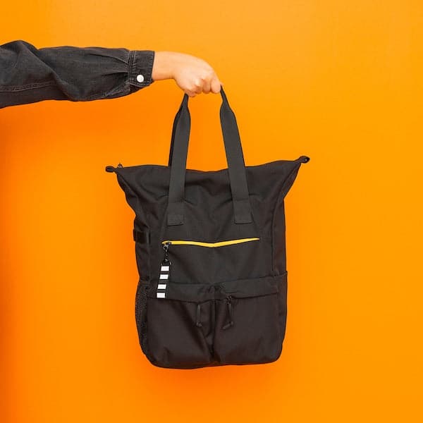 VÄRLDENS - Backpack, black, 31x15x49 cm/26 l - best price from Maltashopper.com 30487924