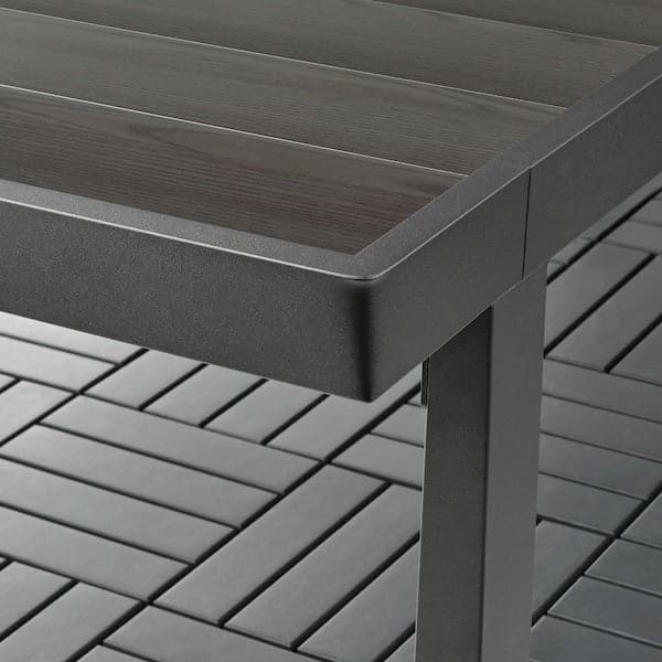 VÄRMANSÖ - Table+6 chairs, outdoor, dark grey/brown , 224 cm - best price from Maltashopper.com 59500213
