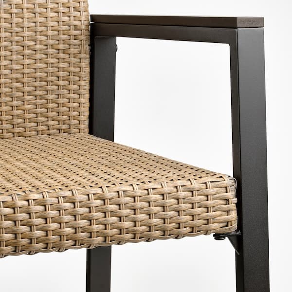 VÄRMANSÖ - Table+6 chairs, outdoor, dark grey/brown , 224 cm - best price from Maltashopper.com 59500213