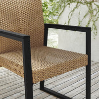VÄRMANSÖ - Table+6 chairs, outdoor, dark grey/brown , 224 cm - best price from Maltashopper.com 59500213