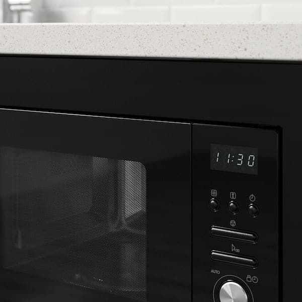 VÄRMD Microwave - black , - best price from Maltashopper.com 10430698