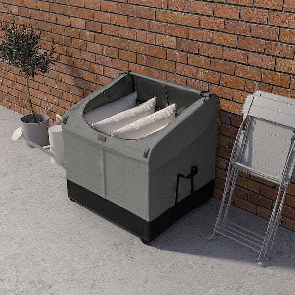 Ikea VÄTTERSÖ - Storage box, outdoor, dark grey, 78x72x79 cm