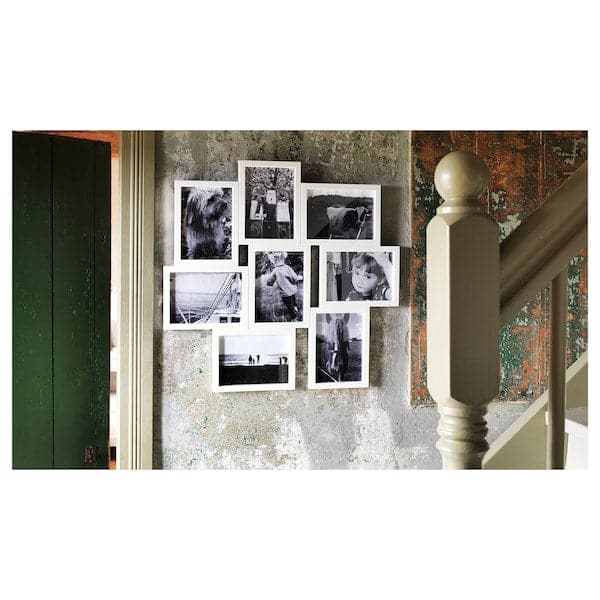 Ikea VÄXBO - Collage frame for 8 photos, white, 13x18 cm