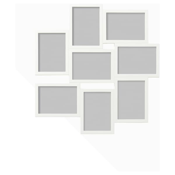 Ikea VÄXBO - Collage frame for 8 photos, white, 13x18 cm