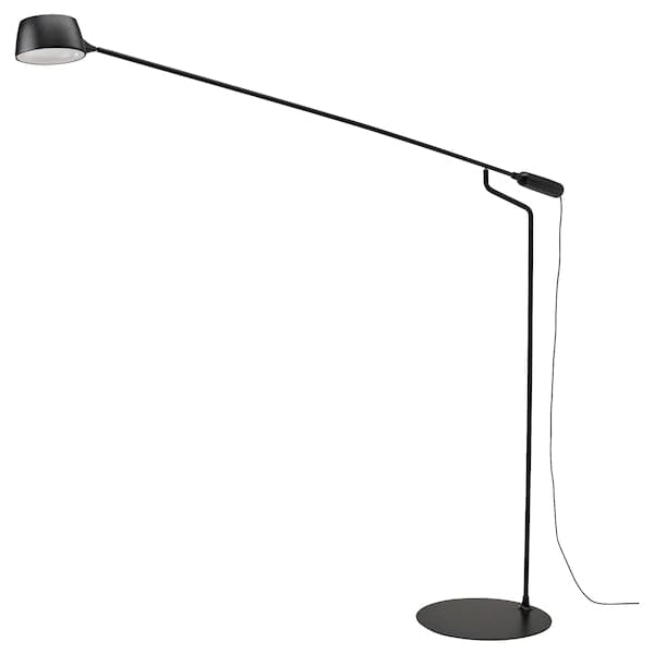 Ikea VÅGHÖJD - LED floor lamp, adjustable light intensity black ,