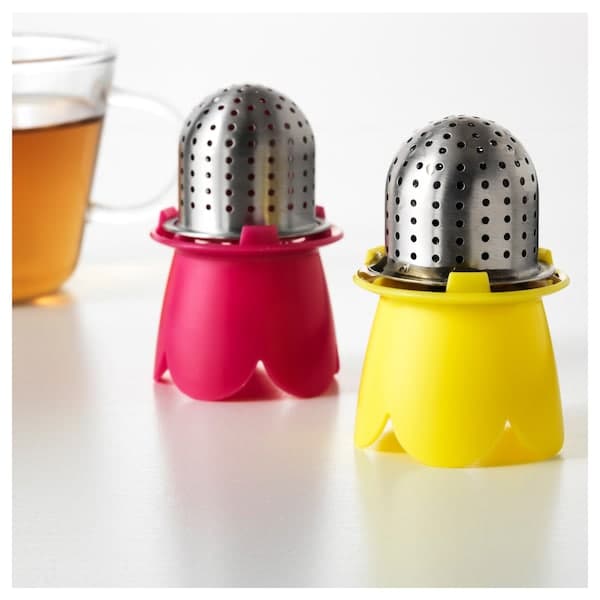 Ikea VÅGRÄT - Tea Infuser, light red/yellow ,