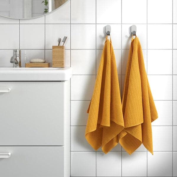 Ikea VÅGSJÖN - Hand towel, golden-yellow, 50x100 cm