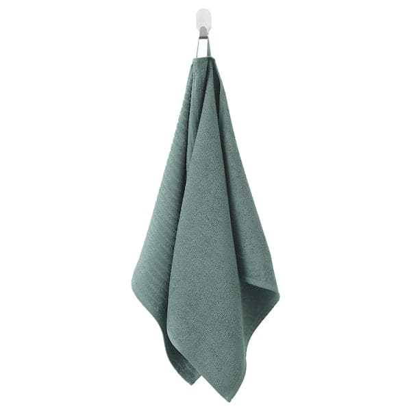 VÅGSJÖN - Hand towel, grey-turquoise - best price from Maltashopper.com 10488043