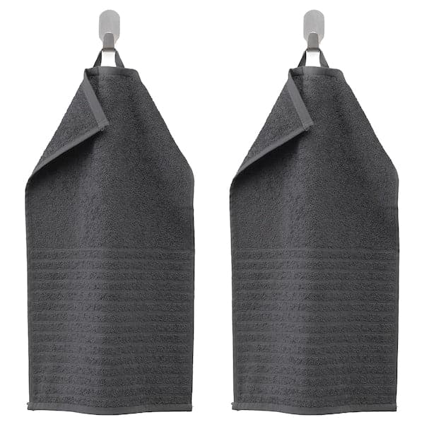 Ikea VÅGSJÖN Guest towel - dark gray 30x50 cm , 30x50 cm