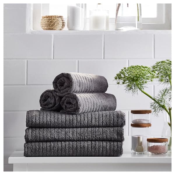 VÅGSJÖN Guest towel - dark gray 30x50 cm , 30x50 cm - best price from Maltashopper.com 10353614