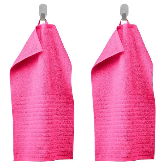 Ikea VÅGSJÖN - Guest towel, bright pink,30x50 cm