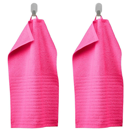 VÅGSJÖN - Guest towel, bright pink,30x50 cm