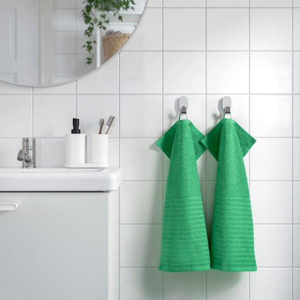 Ikea VÅGSJÖN - Guest towel, bright green,30x50 cm
