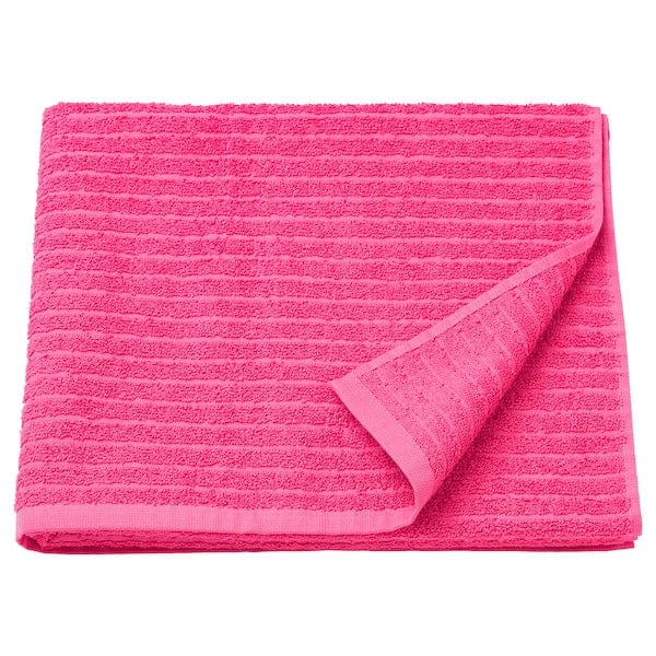 Ikea VÅGSJÖN - Bath towel, bright pink, 70x140 cm