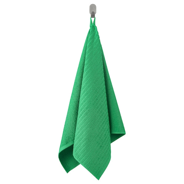 VÅGSJÖN - Towel, bright green,50x100 cm