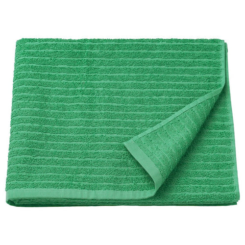 VÅGSJÖN - Towel, bright green,70x140 cm