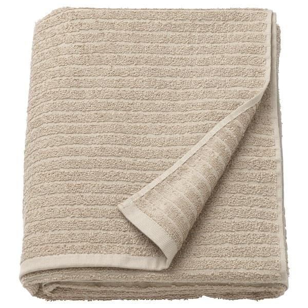 Ikea VÅGSJÖN - Bath sheet, light beige, 100x150 cm
