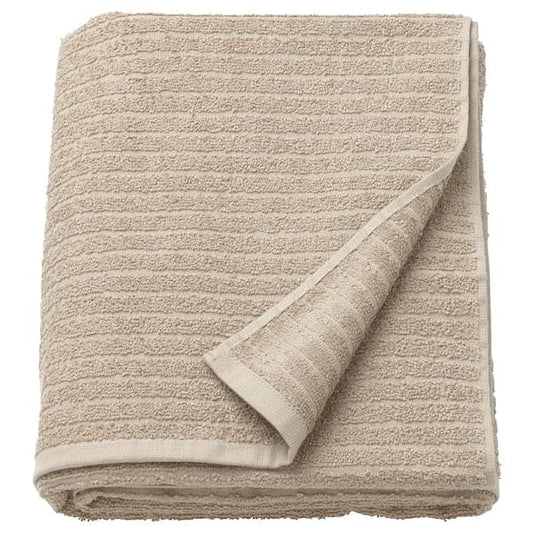 Ikea VÅGSJÖN - Bath sheet, light beige, 100x150 cm