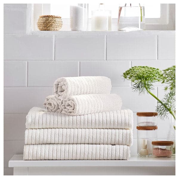 VÅGSJÖN - Bath sheet, white, 100x150 cm - Premium Bathroom Accessories from Ikea - Just €12.99! Shop now at Maltashopper.com