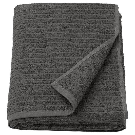 Ikea VÅGSJÖN - Bath sheet, dark grey, 100x150 cm