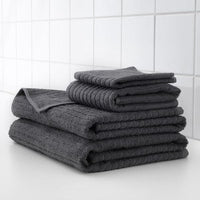 VÅGSJÖN - Bath sheet, dark grey, 100x150 cm - Premium Bathroom Accessories from Ikea - Just €11.99! Shop now at Maltashopper.com