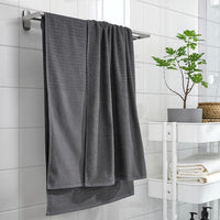 VÅGSJÖN - Bath sheet, dark grey, 100x150 cm - best price from Maltashopper.com 50353612