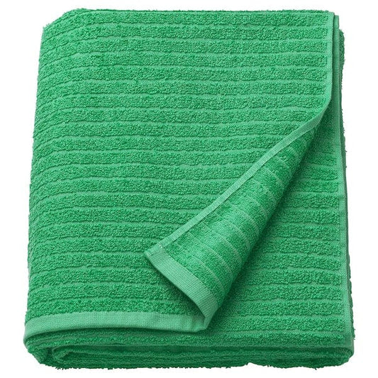 Ikea VÅGSJÖN - Bath towel, bright green,100x150 cm