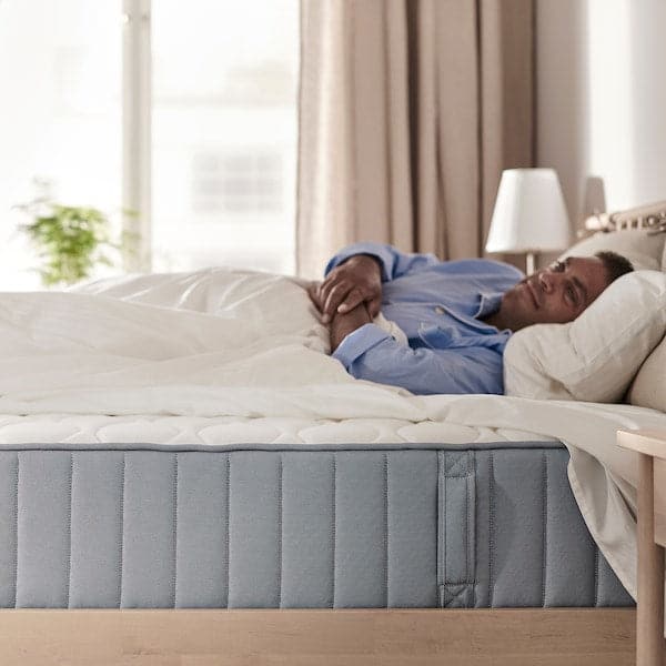 Ikea VÅGSTRANDA Pocket sprung mattress, extra firm/light blue, 140x200 cm