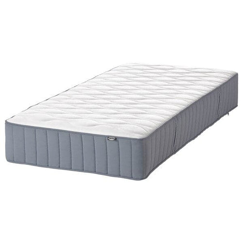 VÅGSTRANDA - Pocket sprung mattress, extra firm/light blue, , 80x200 cm