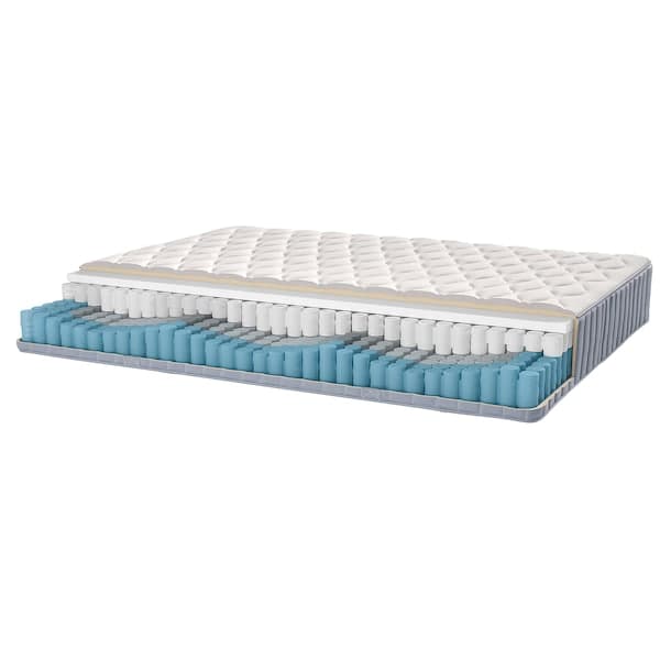 VÅGSTRANDA - Pocket sprung mattress, rigid/light blue, , 80x200 cm - best price from Maltashopper.com 40470386