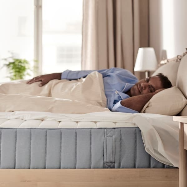 Ikea VALEVÅG Pocket sprung mattress firm/light blue 80x200 cm , 80x200 cm