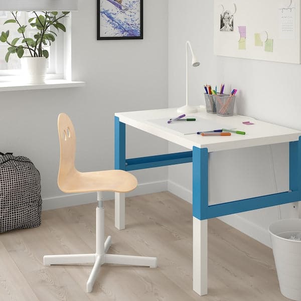 Ikea VALFRED / SIBBEN - Children's desk chair, birch/white