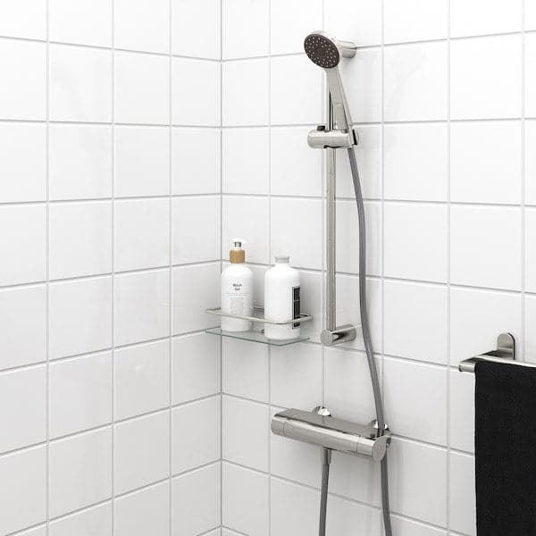 Ikea VALLAMOSSE Shower/rod set for ups and downs - chrome ,