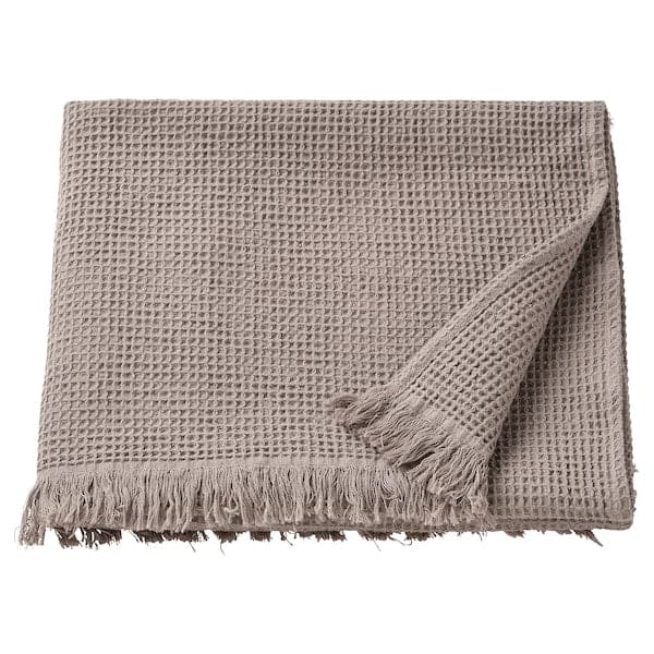 VALLASÅN - Bath towel, light grey/brown, 70x140 cm - best price from Maltashopper.com 80502125