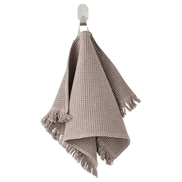 Ikea VALLASÅN Guest towel - light grey/brown 30x50 cm , 30x50 cm