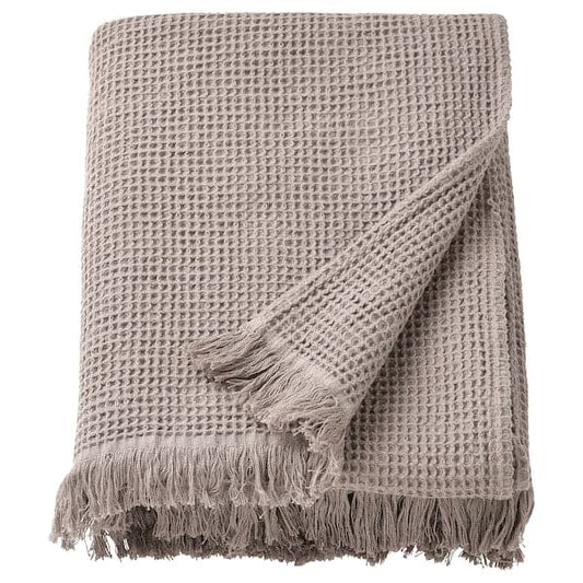 Ikea VALLASÅN - Bath sheet, light grey/brown, 100x150 cm