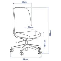 VALLFJÄLLET - Office chair, Gunnared grey , - Premium  from Ikea - Just €297.99! Shop now at Maltashopper.com