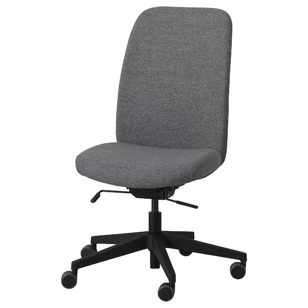 Ikea VALLFJÄLLET - Office chair, Gunnared grey ,