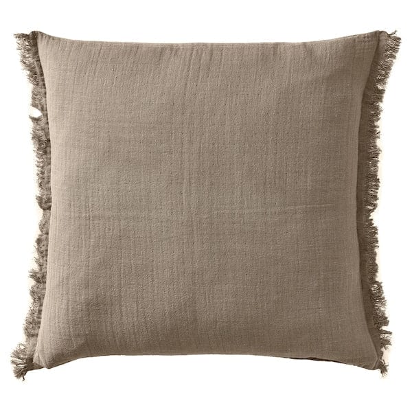 Ikea VALLKRASSING - Cushion cover, light grey-brown, 50x50 cm