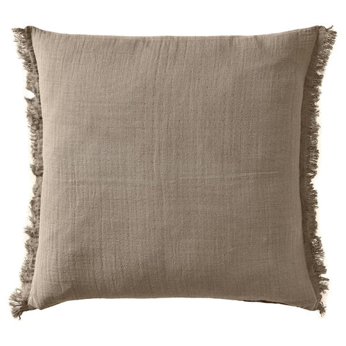 VALLKRASSING - Cushion cover, light grey-brown, 50x50 cm