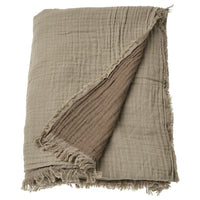 VALLKRASSING throw, light grey-brown, 150x200 cm