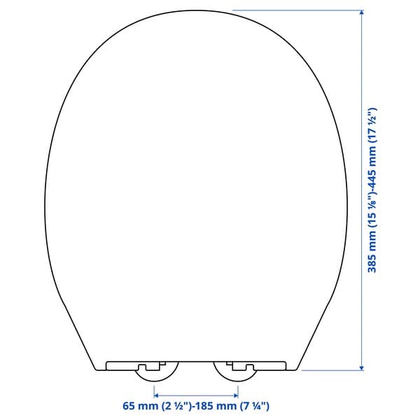 Ikea VALLOXEN - Toilet seat, white ,